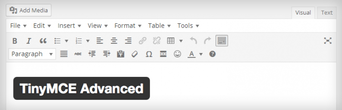 TinyMCE Advanced